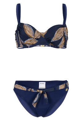 Fashy Bikini 23648 Gr. Cup C D 42 44 46 blau/bunt Bügel Damenbademode - Bild 1 von 3