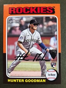 2024 Topps Heritage - Rookies #379 Hunter Goodman (RC) - Picture 1 of 2