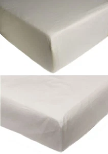 Sábana Ajustable Extra Profunda 16" Poli Algodón Percal 180TC Ropa de Cama Lisa - Imagen 1 de 10