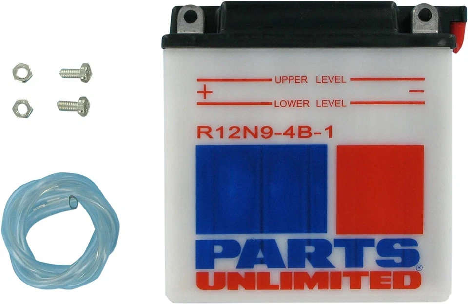 Parts Unlimited 12V Conventional Battery Honda Kawasaki Y12N9-4B-1 R12N9-4B-1 - Image 1 of 1