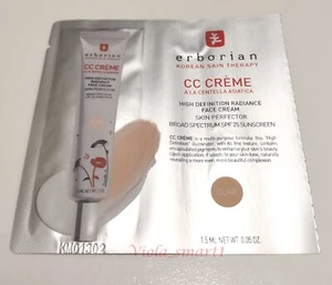 Crema facial ERBORIAN CC FPS 25 CLAIR 0,05 oz / 1,5 ml tamaño de muestra - Imagen 1 de 2