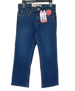 Auténticos pantalones vaqueros elásticos rectos LEVI'S para jóvenes niños 551Z azules $42 nuevos con etiquetas - Imagen 1 de 10