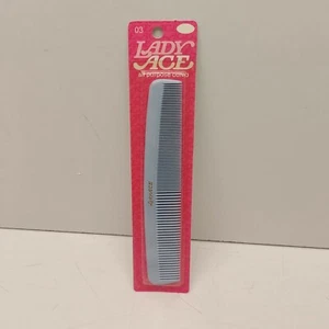 Lady Ace All Purpose Comb 03 7 Inch Baby Blue New Old Stock - Picture 1 of 4