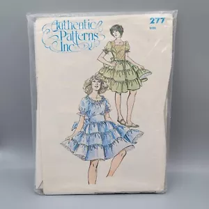 Vintage Authentic Patterns Inc Western Square Dance Dress 277 Size 6 8 10 - Picture 1 of 2