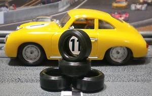 URETHANE SLOT CAR TIRES 2pr PGT-20093LMXD fit Ninco Porsche 356 - Picture 1 of 1