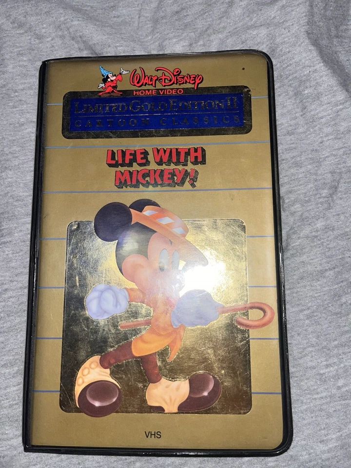 Disney LIFE WITH MICKEY! Cartoon Classics Limited Gold Edition II VHS FREE SHIP - Image 1 of 3