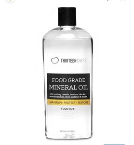 Kitchen Lubricant & Restoration Oil - 12oz Food-Grade Mineral for Butcher Block - Picture 1 of 7