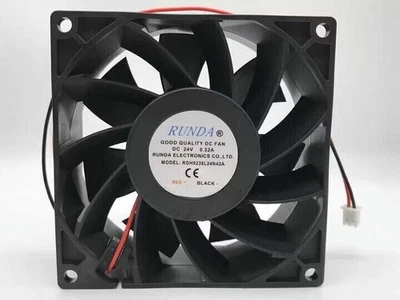1 PCS RUNDA fan RDH9238L24N42A DC24V 0.32A 9238 9cm 2wire cooling fan - Bild 1 von 3