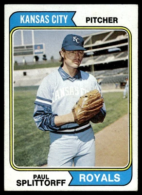 1974 Topps Paul Splittorff Kansas City Royals #225 - Image 1 of 2