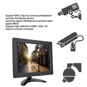 AU Plug 11.6 Inch 16:9 1366x768 IPS LED VGA /BNC /AV Multifunction Monitor - Picture 1 of 12