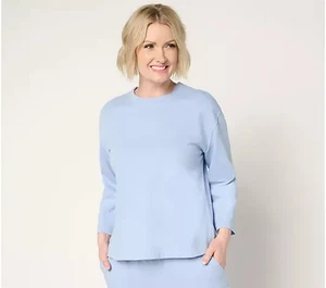 Camiseta Martha Stewart Signature Manga 3/4-Periwinkle Suave-2X A692023 NUEVA - Imagen 1 de 1