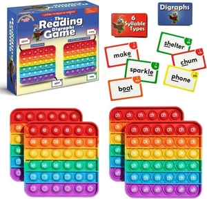 The Reading Digraphs Game de The Fidget Game Digraphs 6 tipos de sílabas NUEVO - Imagen 1 de 6