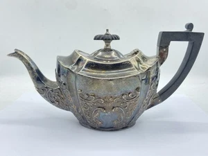 Antique Victorian Silver Hallmarked Chester 1896 Repoussé Bachelors Tea Pot - Picture 1 of 11