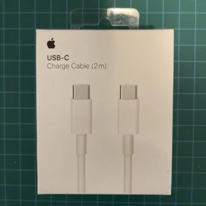 Neuf - Câble de charge Apple USB-C vers USB-C longueur 2M. Modèle A1739 - MLL82AM/A - Photo 1 sur 4