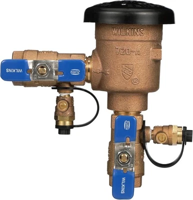 Wilkins 720AU PVB Backflow Preventer w/ 3/4" Union Ball Valves WK720AU-075 - Image 1 of 4