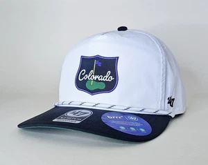 '47 Brrr Colorado Rockies Bogey Rope Hitch Adjustable Golfer Snapback Hat - Picture 1 of 5