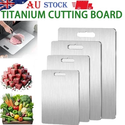 Titanium Cutting Board Double-Sided Titanium Chopping Boards for Kitchen Camping - image 1 of 4