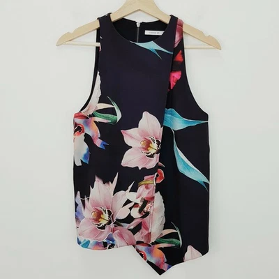 Blusa de romance oscuro con estampado floral para mujer COOPER ST Talla 8  Foto 1 de 4