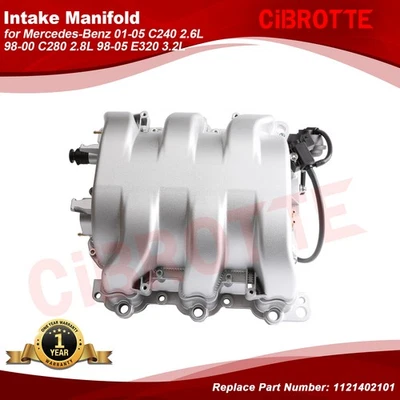 Intake Manifold for Mercedes Benz 01-05 C240 98-00 C280 2.8L 98-05 E320 3.2L - Image 1 of 4