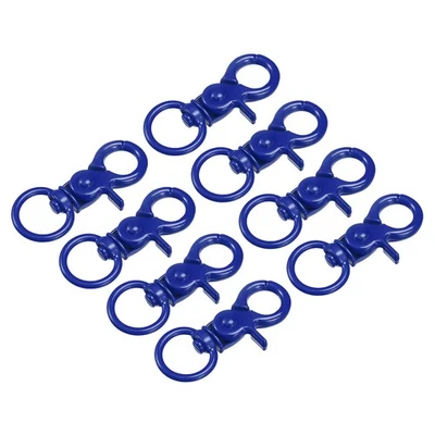 44mm Swivel Clasps Lanyard Snap Hook Claw Clasp for DIY Sapphire Blue, 8Pcs Foto 1 de 4