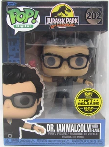 Funko Pop! Digital Jurassic Park #202 Dr. Ian Malcolm w/ Flare Vinyl Figure - Picture 1 of 6