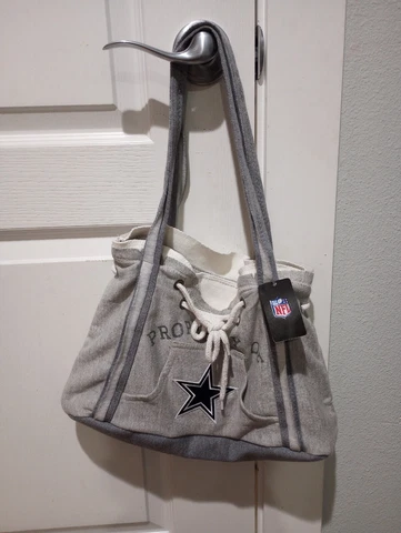 Ladies Embroidered Hoodie Purse Handbag - Dallas Cowboys - NFL Heather Shirt New Cover