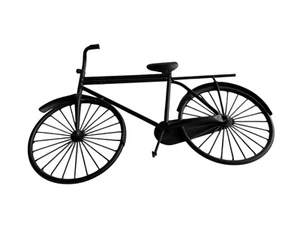 Pier 1 Imports (??) Hanging Metal Bicycle Decor - Size: Length 18" Width 12" - Picture 1 of 7