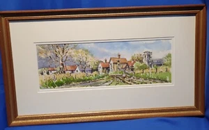 Watercolour by Terry Duggan - 2000, Village Scene - Picture 1 of 9
