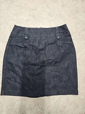 Falda vaquera azul oscuro Worthington para mujer talla 10P Foto 1 de 4