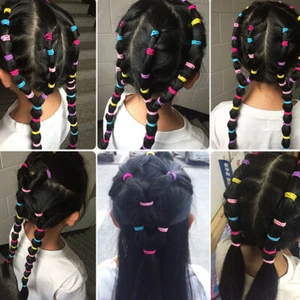 200 Pcs Kids Hair Rope Baby Elastic Hair Ties Candy Colour Hair Bands - Picture 1 of 11