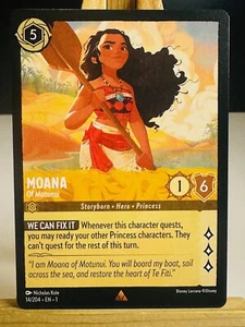 Moana - Of Motunui 14/204 [Rare] [The First Chapter] Lorcana - Picture 1 of 2