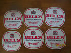 6  X  BELL,S  SCOTCH WHISKY 1980,s Australian Issue collectable COASTERS Thin