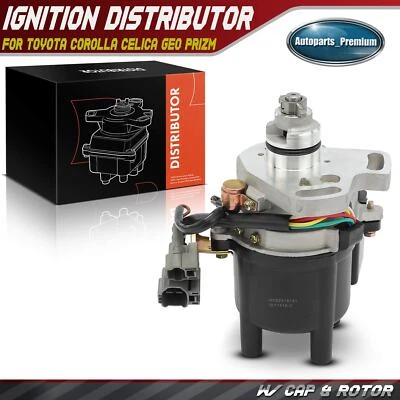 Ignition Distributor w/Cap & Rotor for Toyota Corolla 1990-1992 Celica Geo Prizm - Image 1 of 4