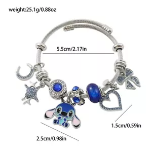 lilo and stitch bracelet Jewellery Pendant Present Gift girls birthday - Picture 1 of 1