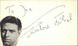 Theodore Bikel d. 2015 Actor The Twilight Zone Signed 3" x 5" Index Card