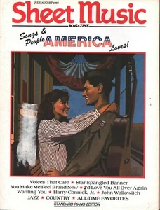 Sheet Music Magazine - July/August 1991 - Songs & People America loves - Picture 1 of 2