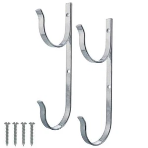 Aluminum Swimming Pool Hanger Set, Hold Telescopic Poles, Nets, Brushes, Vacuums - Picture 1 of 5