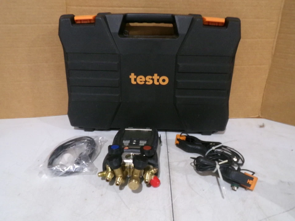 KIT COLECTOR DIGITAL TESTO 570 4 VÁLVULAS CON REGISTRO DE DATOS "SIN MANGUERAS" Foto 1 de 4