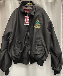 Royal Marines Classic Vintage Black Harrington jacket stock clearence Sale. - Picture 1 of 1