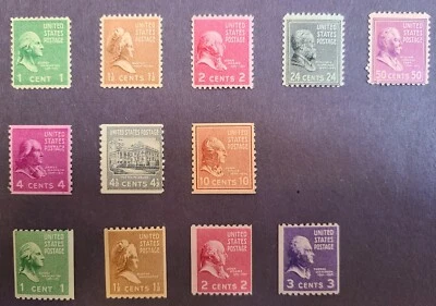 US Stamps 1938-9 Presidential Series Scott # 804/851 - MH/MNH Read description! - Image 1 of 4