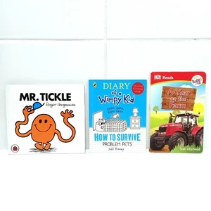 McDonald's Happy Meal Toys 3 Books MR MEN / Diary Of A Whimpy Kid / DK READS - Picture 1 of 7