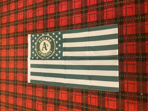 Brand New Oakland Athletics 3 foot by 5 foot flag Cover