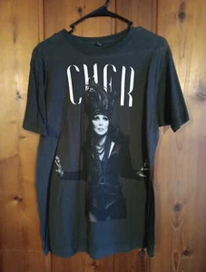 Vintage 2014 Cher Tour schwarz/grau T-Shirt Größe Large MUSIK SHIRT - Bild 1 von 3