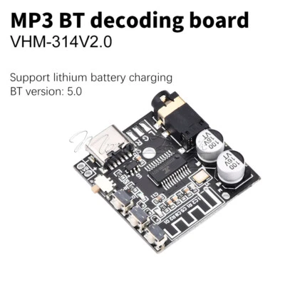 VHM-314-V2.0 Bluetooth Decoder Board MP3 Lossless Amplifier Module MIcro/ Type-C - Bild 1 von 4