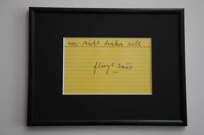 JOSEPH BEUYS: Originalgrafik "Sich selbst" mit Rahmen und Passepartout  - Bild 1 von 4