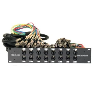 16 Channel XLR TRS Combo Splitter Snake Cable - 5' and 30' XLR trunk - Image 1 of 4