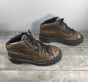 Vtg Dr. Martens 8287 Doc Chunky Grizzly Leather Combat Womens Boots UK 5 US 7 - Bild 1 von 11