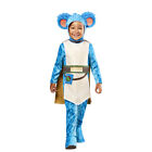 3Pc Nubs Young Jedi Adventure Jumpsuit/Headpiece/Cape Kids Costume Set Size T Bl