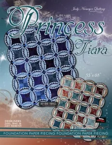 OOP Princess Tiara Quilt Quiltworx Foundation Paper Piecing Pattern 55 x 68 - Picture 1 of 3