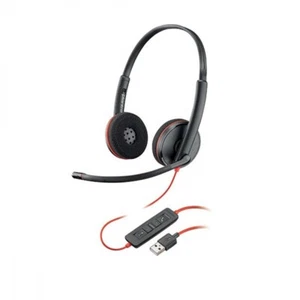 Plantronics Blackwire C3220 Stereo USB Headset Black Headset Wired - Zdjęcie 1 z 6
